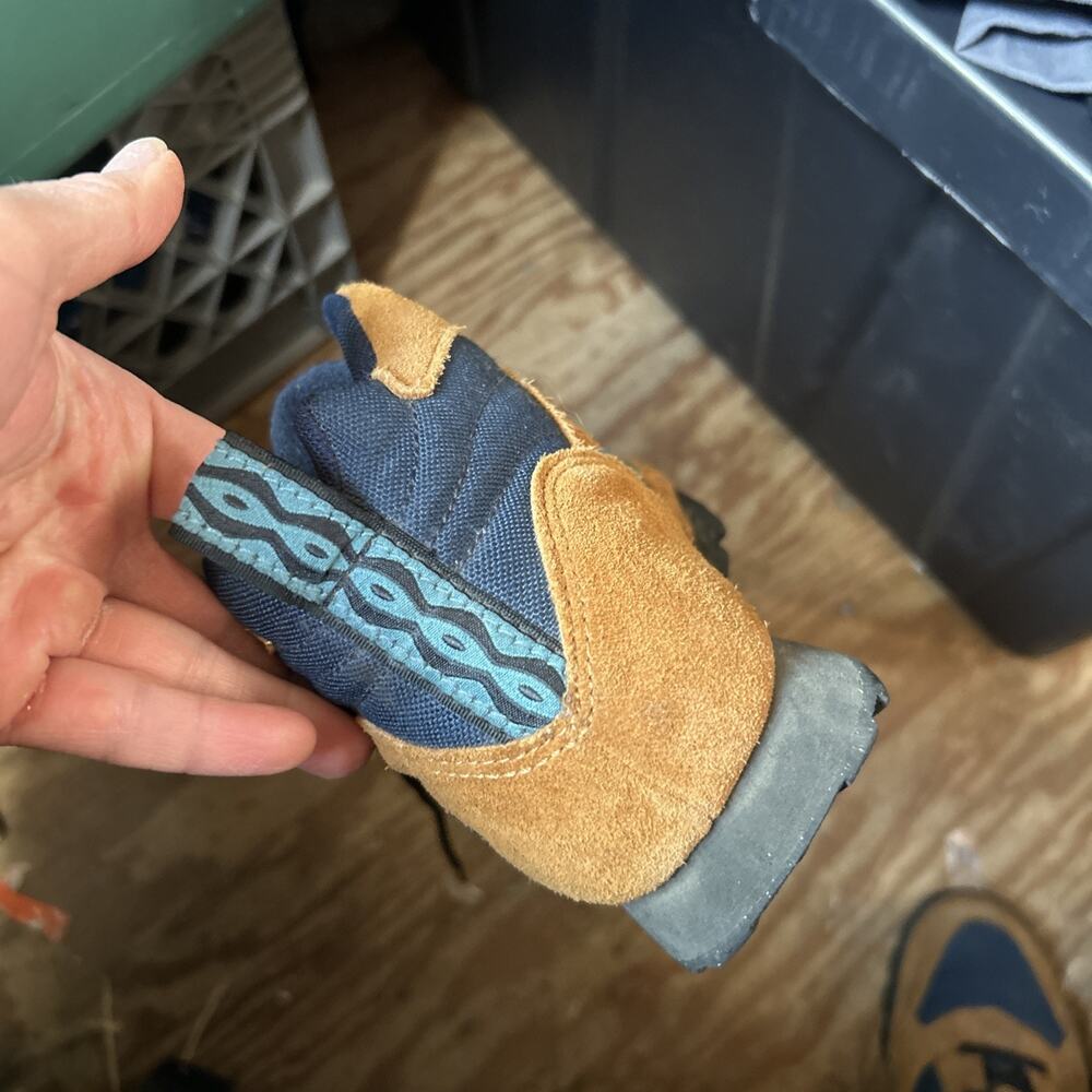 VTG 90s Nike ACG Mid Hiking Boot Burnt Sienna Navy Blue Tag Sz 7 Best Fit 6/6.5 - Picture 11 of 13